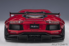79182 1/18 LIBERTY WALK LB-WORKS LAMBORGHINI AVENTADOR LIMITED EDITION (HYPER RED/GOLD ACCENTS)