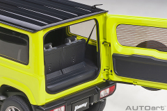 78501 1/18 SUZUKI JIMNY (JB64)(KINETIC YELLOW / BLUISH BLACK PEARL METALLIC ROOF)