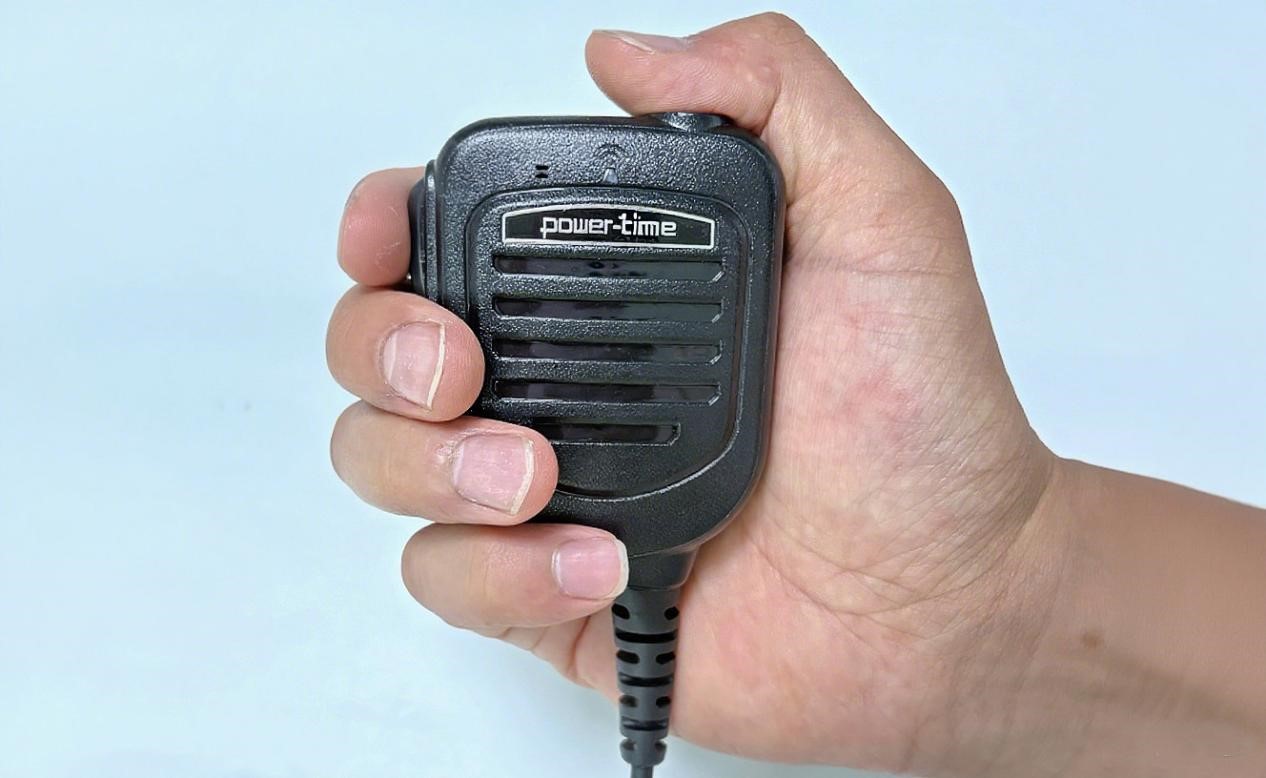 Power-Time speaker microphone