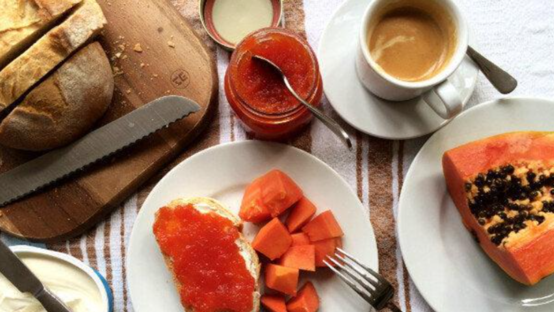 papaya jam usually eaten in daily life