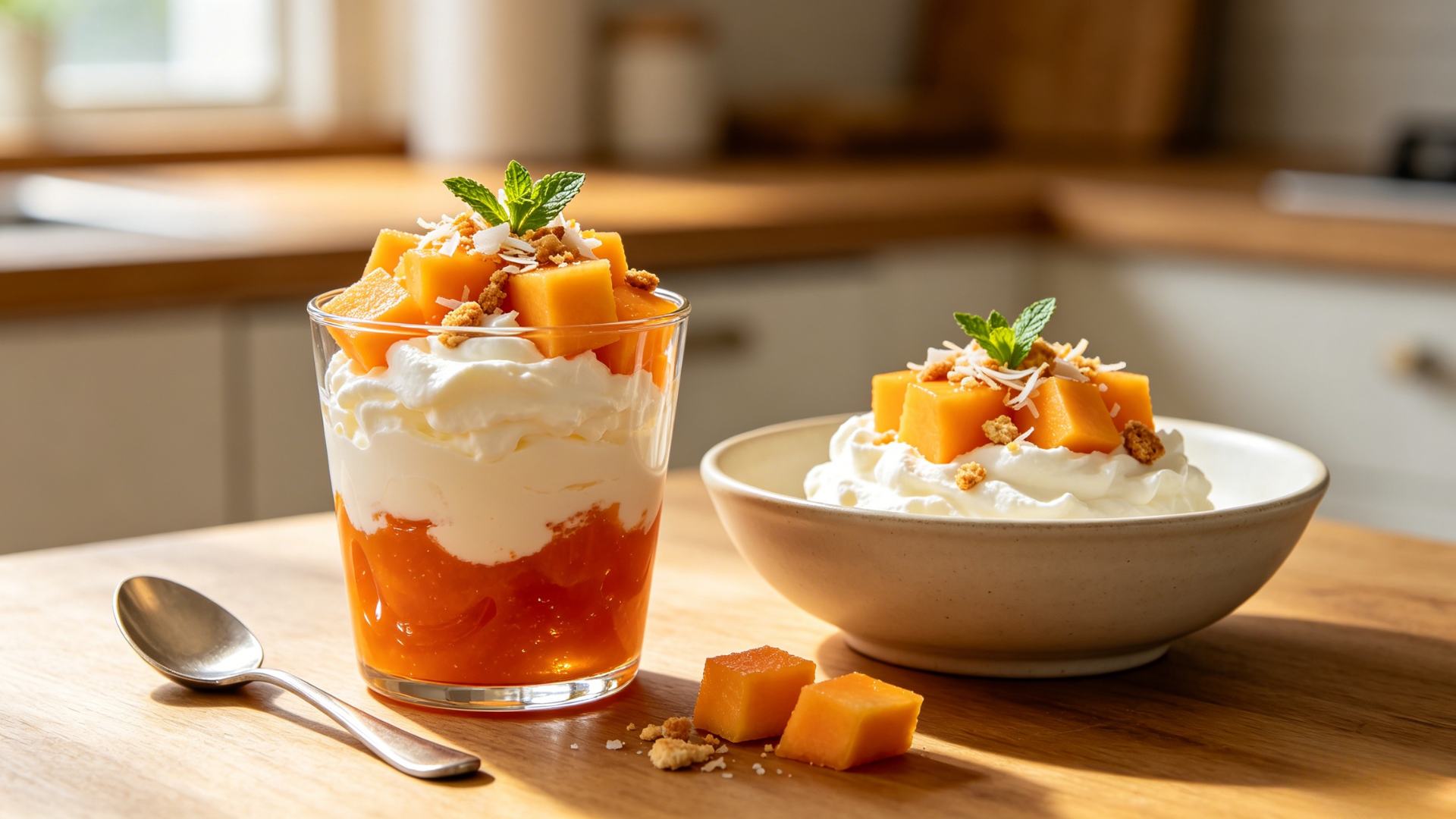 Papaya jam dessert