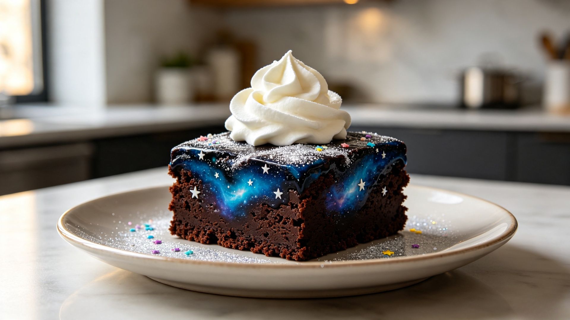 Galactic Brownie Cake