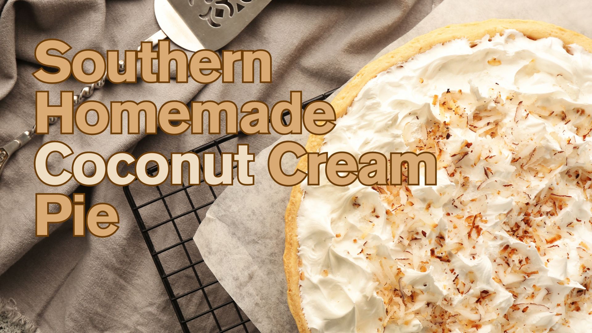 Southern Homemade Coconut Cream Pie