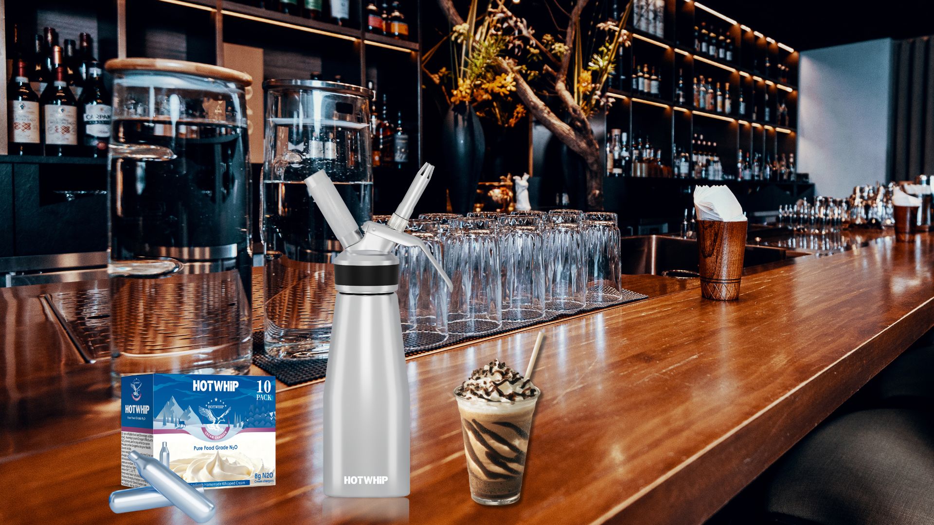whipped cream charger and dispenser