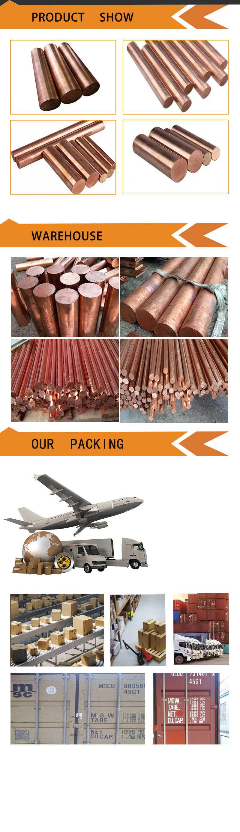 Chromium-zirconium Copper Rod
