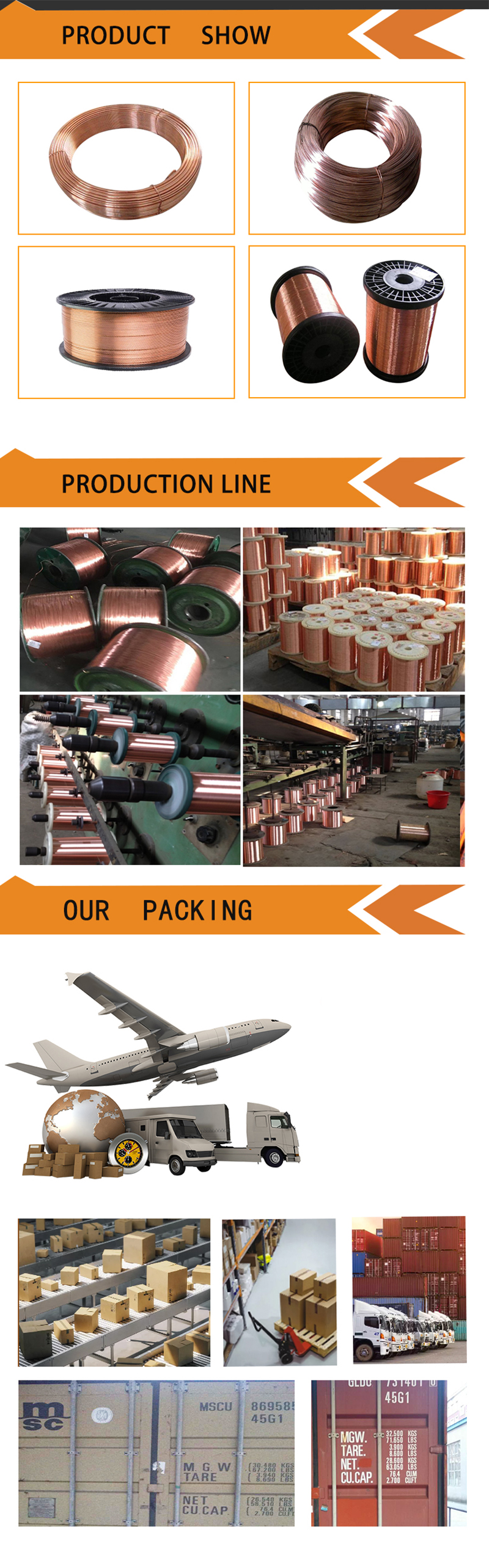 Deoxidized Copper by Phosphor Wire