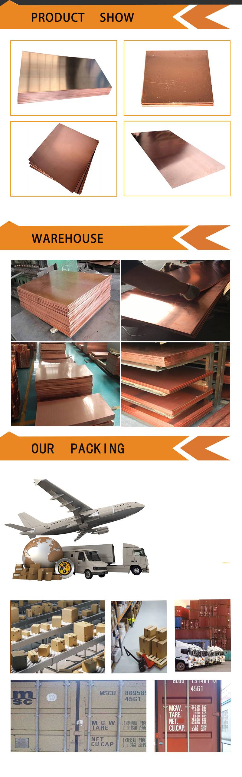 Deoxidized Copper by Phosphor Sheet
