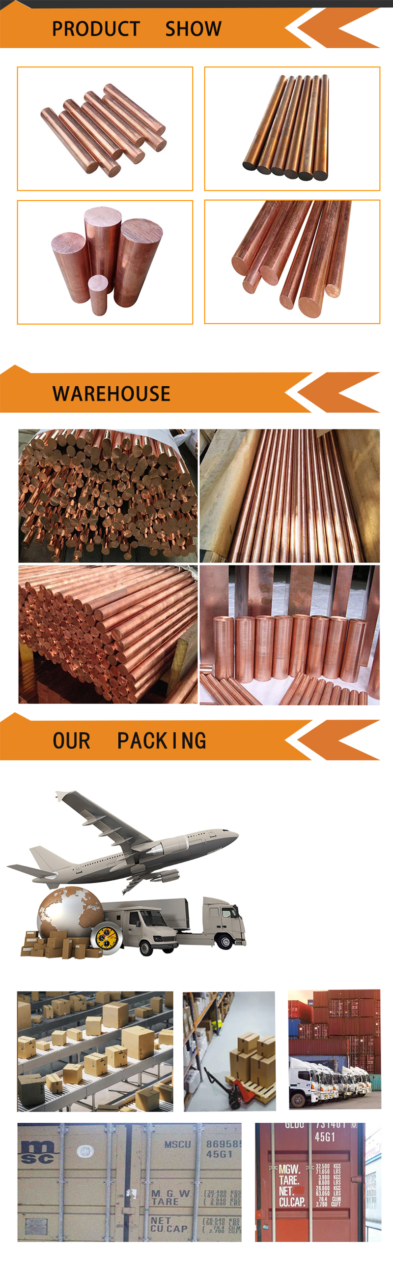 Deoxidized Copper by Phosphor Rod