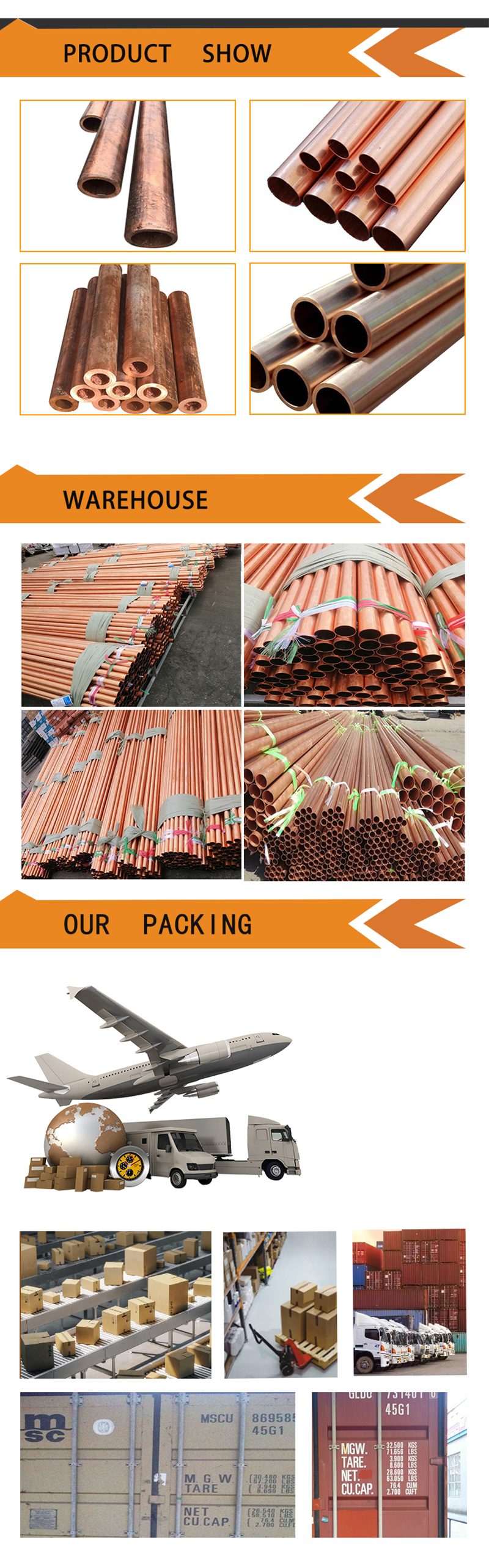 Deoxidized Copper by Phosphor Tube