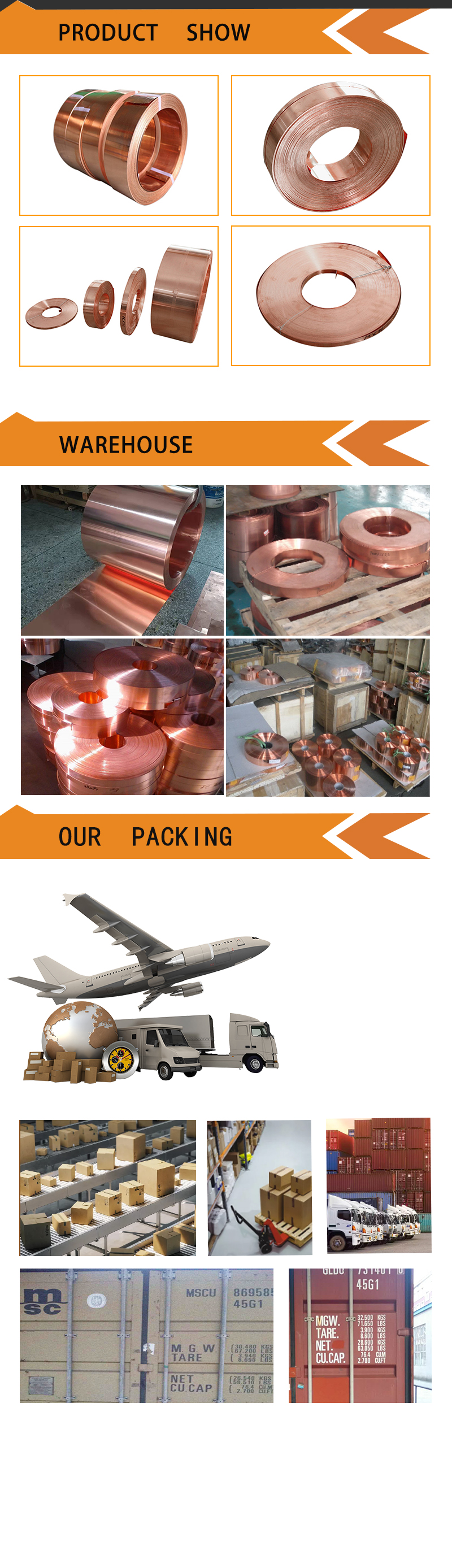 Oxygen-free Copper Strip