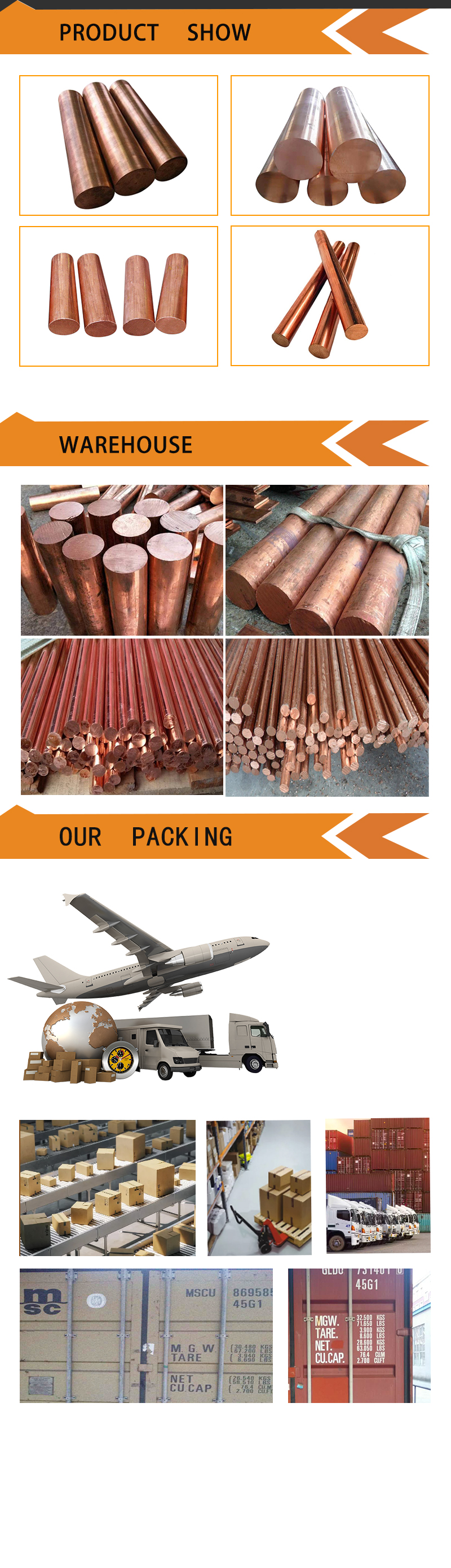 Oxygen-free Copper Rod