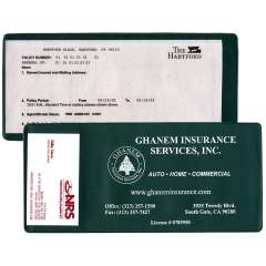 Printed Large Insurance Card Holders w/ Business Card Pocket