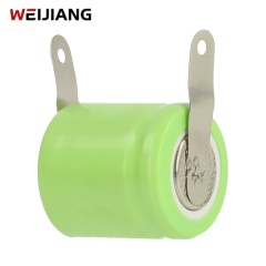 1/3AA Ni-MH Rechargeable Button Cell Battery 250mAh 1.2V with Solder Tabs | Weijiang Power OEM Battery Factory