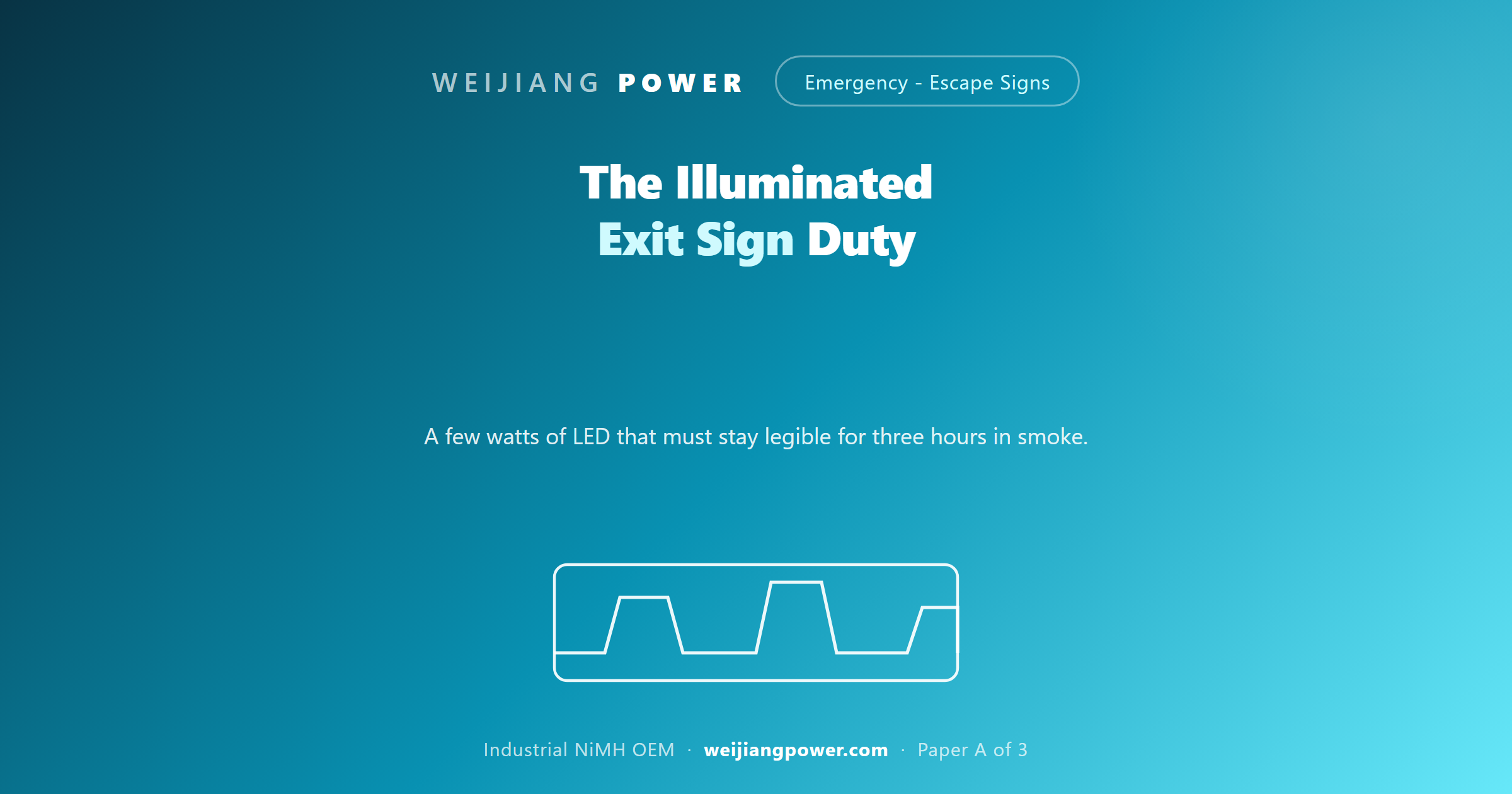 illuminated exit sign battery duty three hour LED escape sign ISO 7010 running man