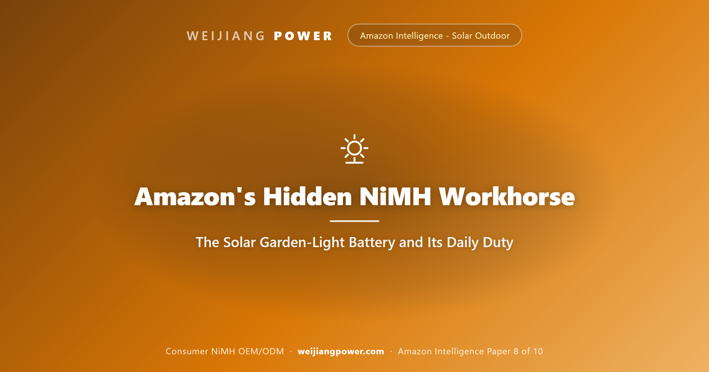 Academic cover of a solar garden-light NiMH cell on its 24-hour charge-discharge duty cycle