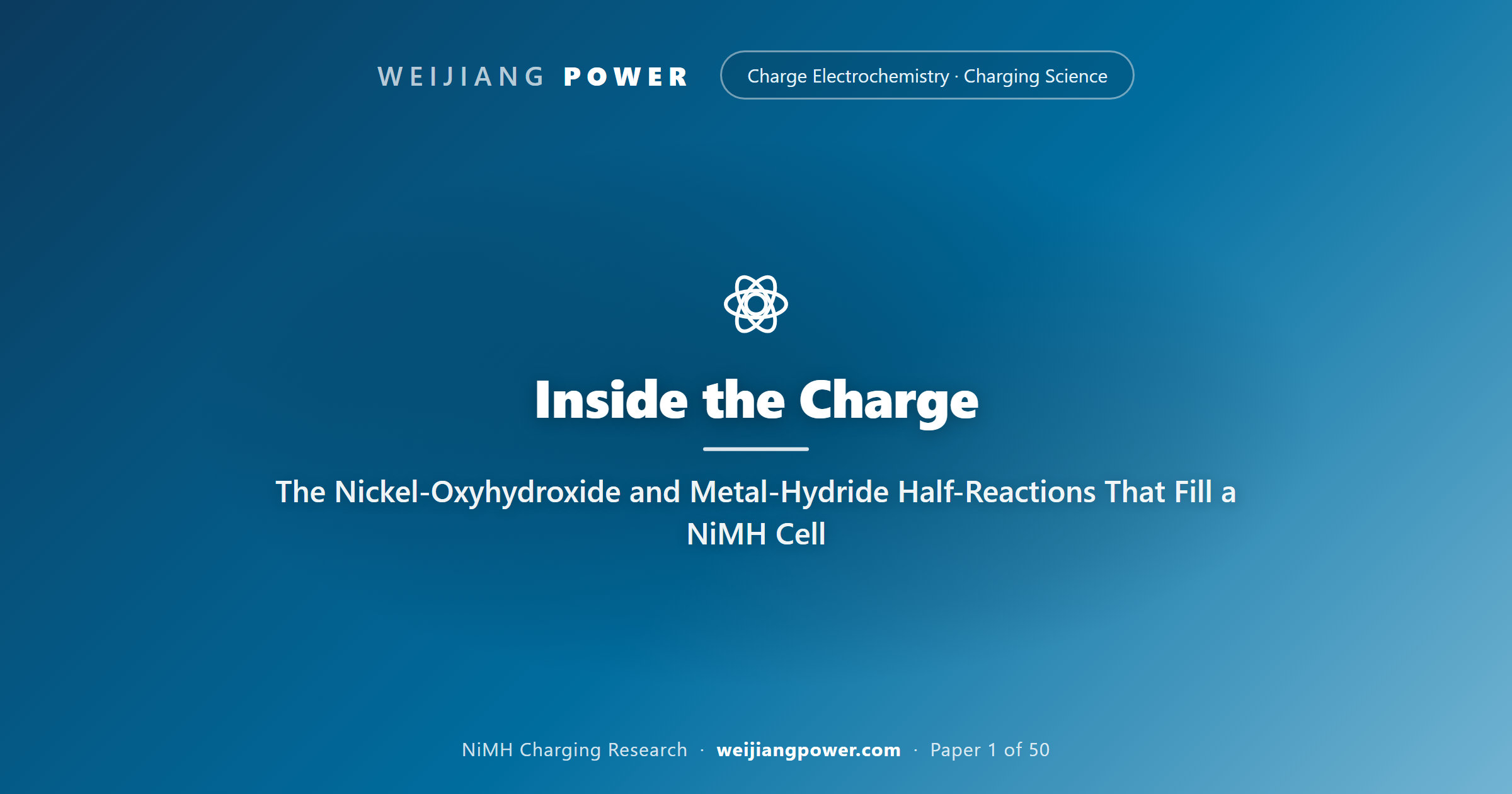 Inside the Charge: The Nickel-Oxyhydroxide and Metal-Hydride Half-Reactions That Fill a NiMH Cell
