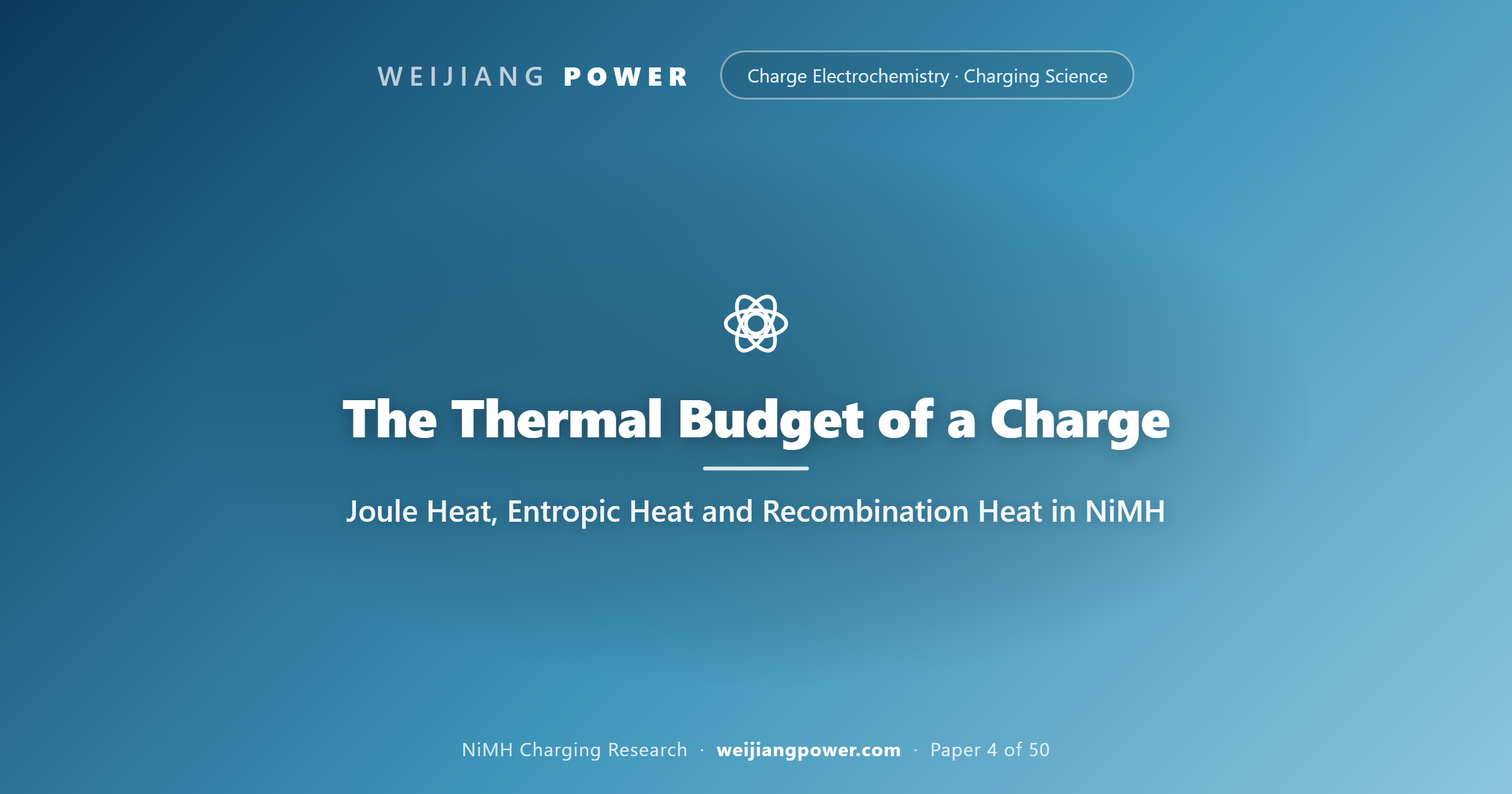 The Thermal Budget of a Charge: Joule Heat, Entropic Heat and Recombination Heat in NiMH