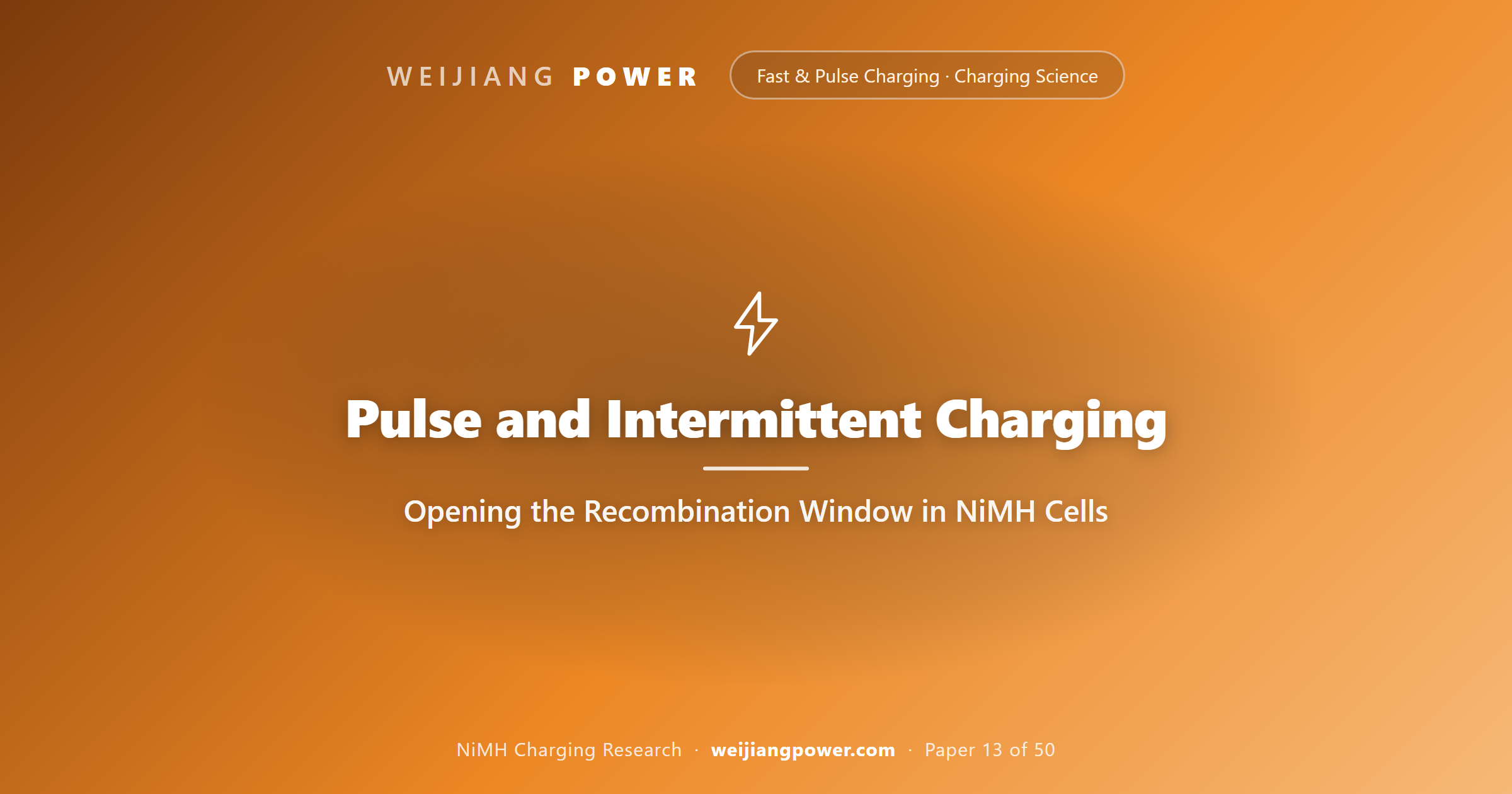 Pulse and Intermittent Charging: Opening the Recombination Window in NiMH Cells