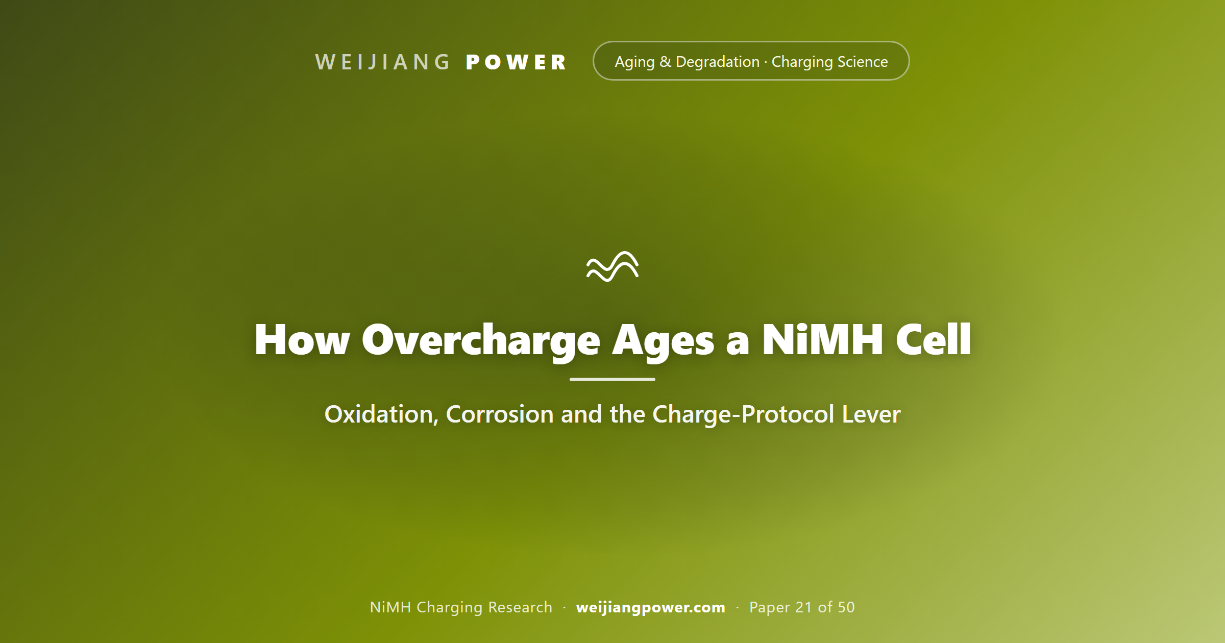 How Overcharge Ages a NiMH Cell: Oxidation, Corrosion and the Charge-Protocol Lever