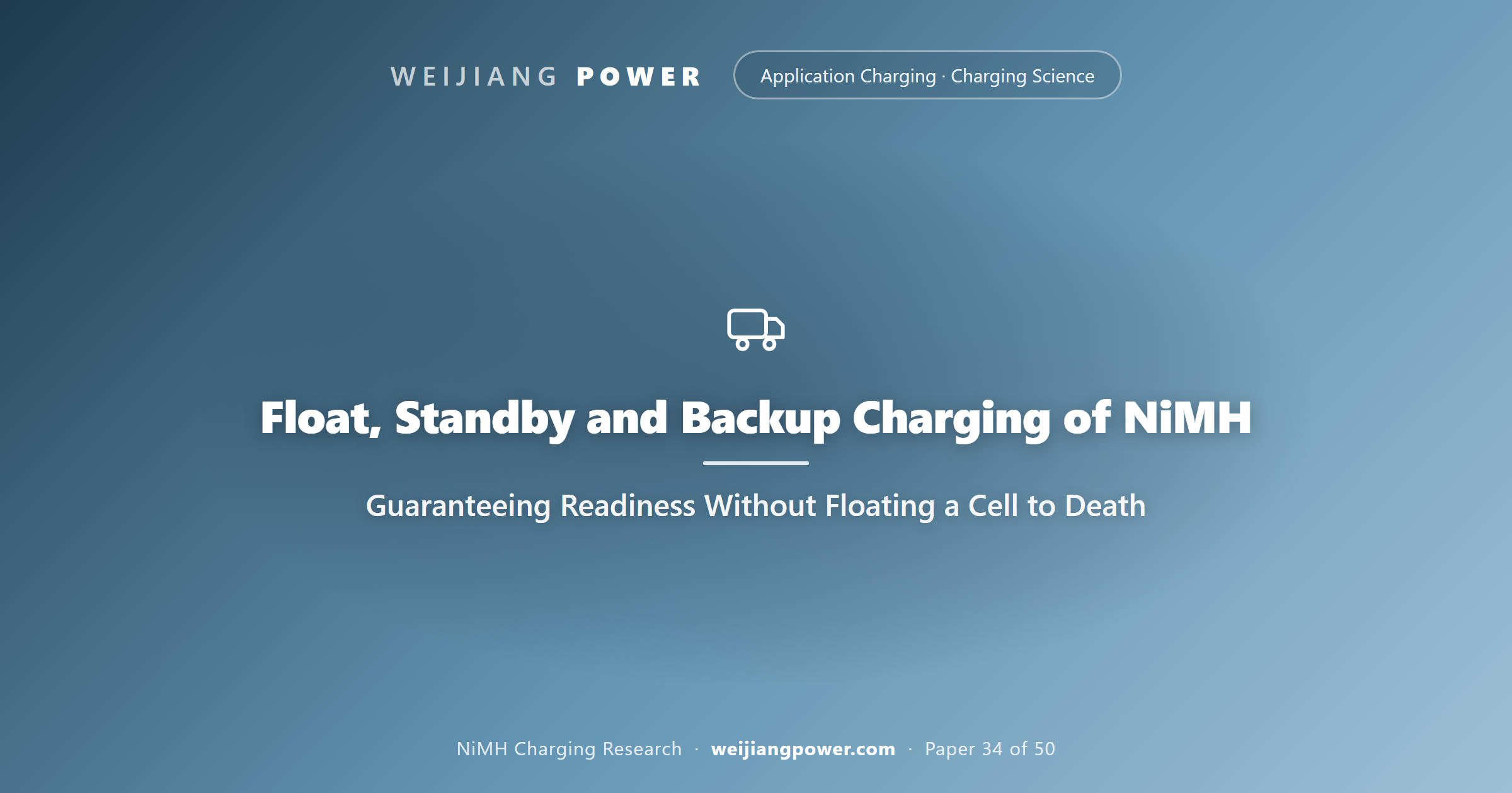 Float, Standby and Backup Charging of NiMH: Guaranteeing Readiness Without Floating a Cell to Death