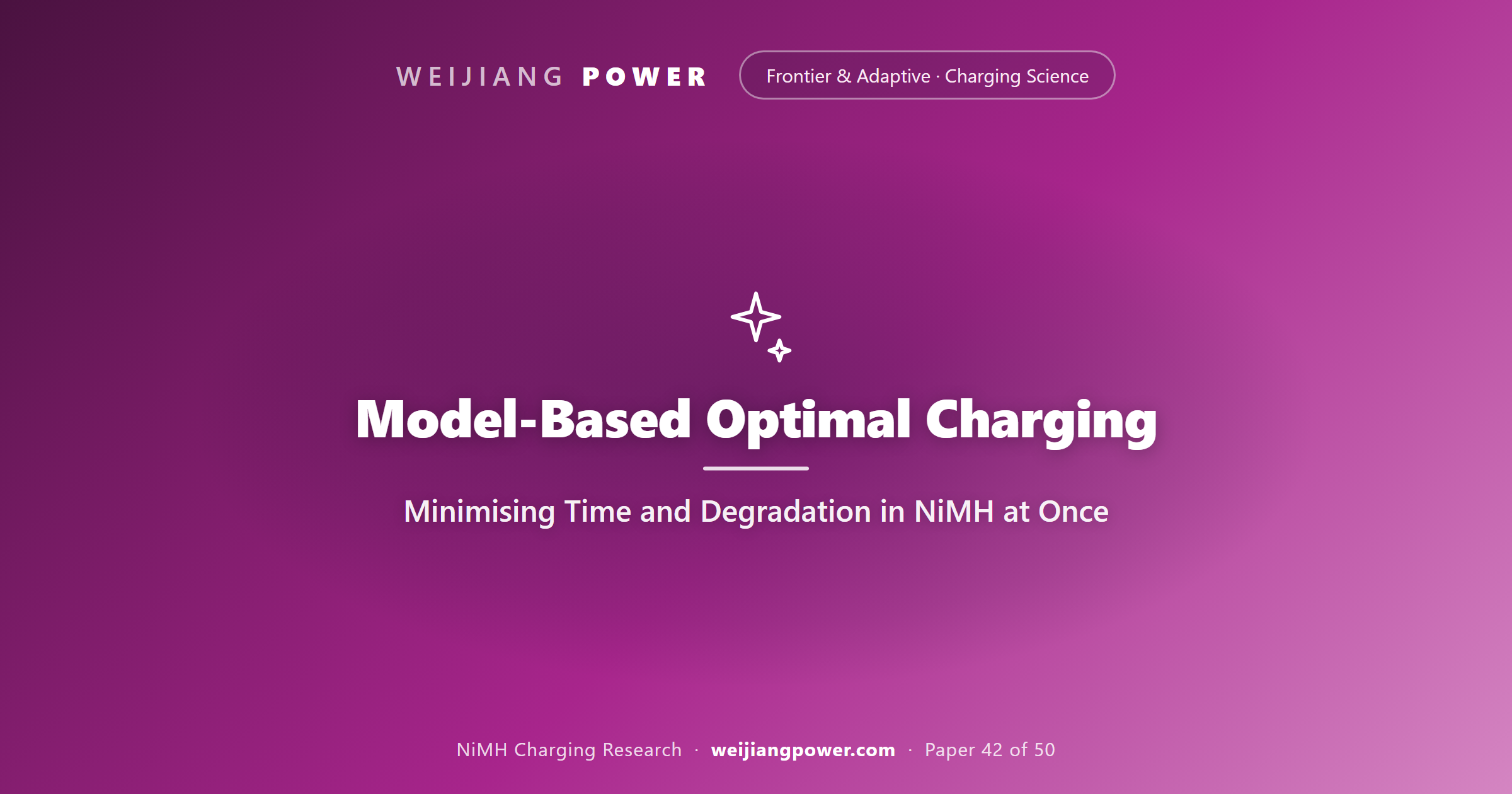 Model-Based Optimal Charging: Minimising Time and Degradation in NiMH at Once