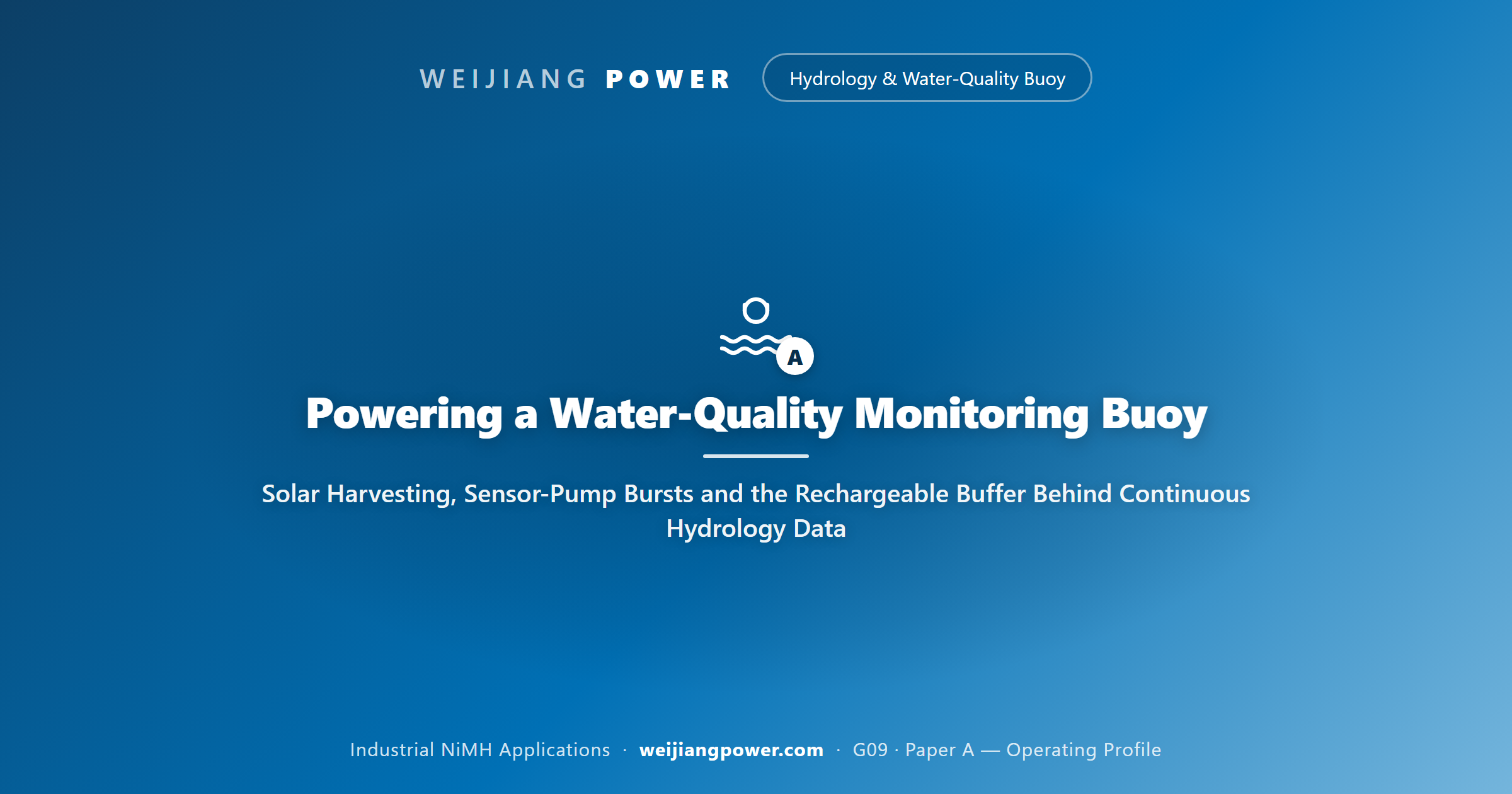 Powering a Water-Quality Monitoring Buoy: Solar Harvesting, Sensor-Pump Bursts and the Rechargeable Buffer Behind Continuous Hydrology Data