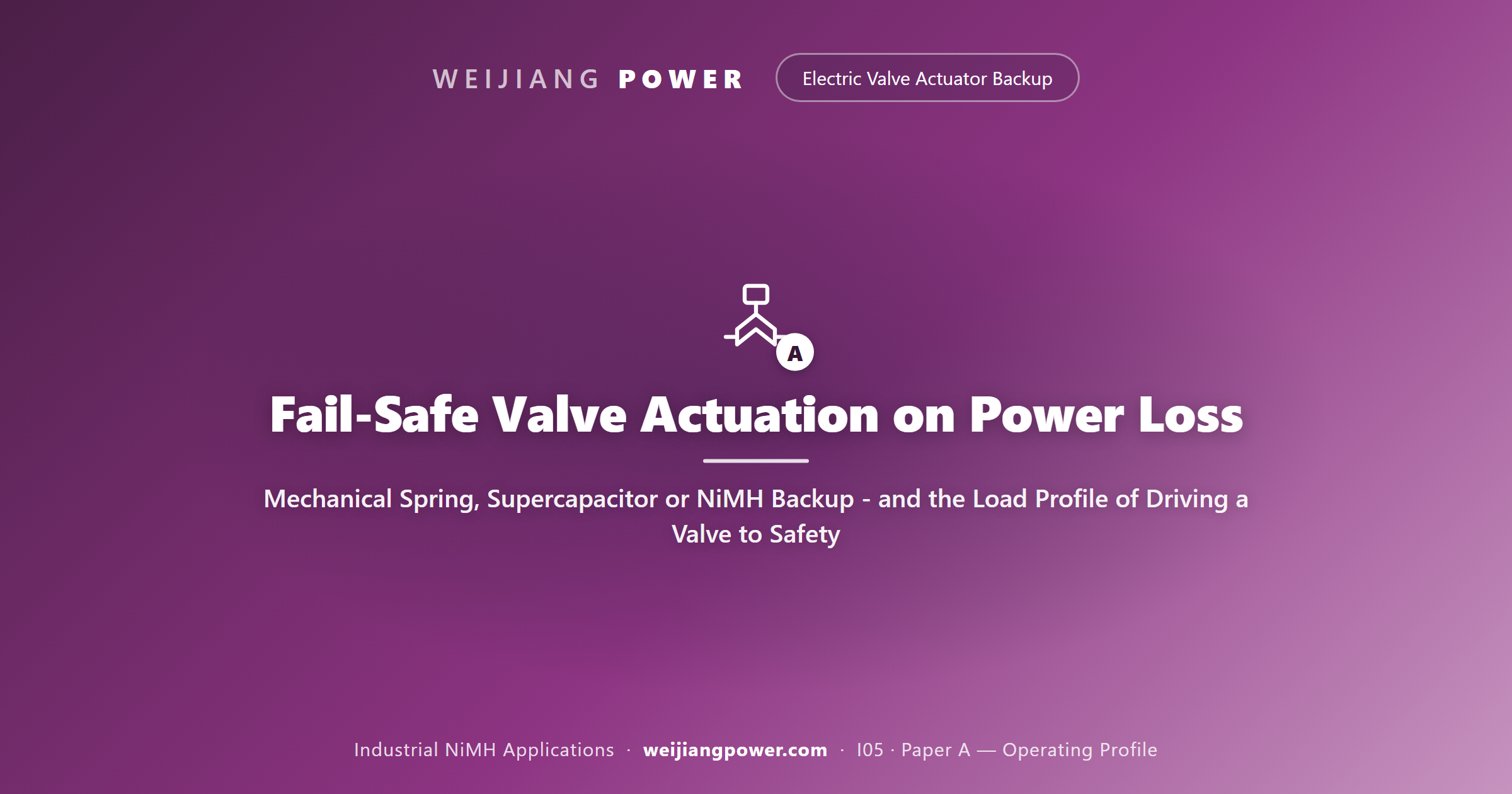 Fail-Safe Valve Actuation on Power Loss: Mechanical Spring, Supercapacitor or NiMH Backup - and the Load Profile of Driving a Valve to Safety