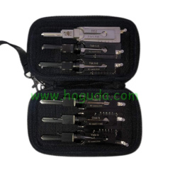 Original LISHI 2-in-1 set contains TE2 YALE-5 YALE-6 YALE-5B YALE-6B CISA-5 with black bag Decoder for Locksmith Repairing Tools 2-in-1 Residential Pick & Decoder