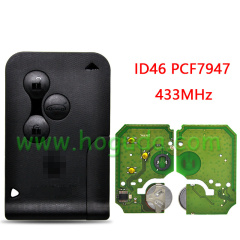 For Renault Megane Scenic 3 button remote key with 433Mhz PCF7947 Chip