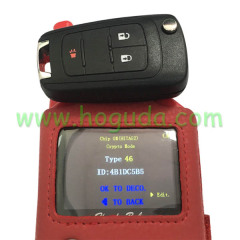 Original For Vauxhall 2+1 button remote key with 434mhz 5WK50079 95507070 chip GM(HITA G2) NXPF41E30 DS59906 Tnd4192 with original PCB and after market key shell