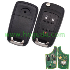 Original For Vauxhall 2+1 button remote key with 434mhz 5WK50079 95507070 chip GM(HITA G2) NXPF41E30 DS59906 Tnd4192 with original PCB and after market key shell