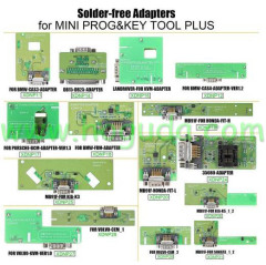 Solder-free adapter for mini prog and key tool plus,including bmw adapter,porsche immo adapter/landrover immo adapter/wolvo immo adapter/MB91F dashboard adapter