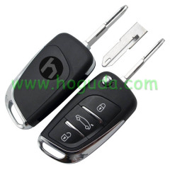 Original For Peugeot 3 button modified flip remote key blank