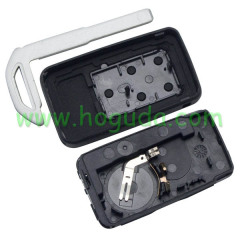 For Volvo 5 button remote key shell with 2 parts battery clamp