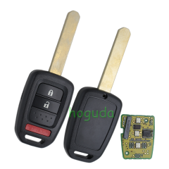 For Honda 2+1 button remote key with chip 47-7961XTT inside 434MHZ