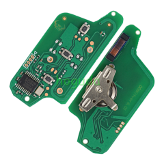 For Peugeot ASK 3 button flip remote key with VA2 307 blade (With Light button) 433Mhz PCF7941 Chip (Before 2011 year)