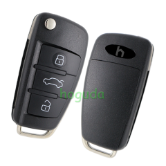 For Audi Q2 Q3 3 button keyless go remote key with MQB48 ID48 (megmos AES)433mhz FCCID:81A837220
