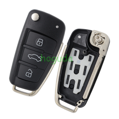 For Audi Q2 Q3 3 button keyless go remote key with MQB48 ID48 (megmos AES)433mhz FCCID:81A837220