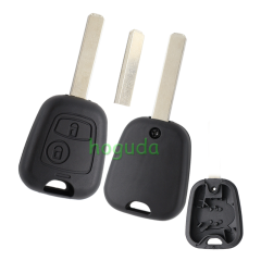 For Peugeot 2 button remote key blank with 307 key blade (without logo)