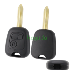 For Peugeot 2 button remote key blank With key blade (No Logo)