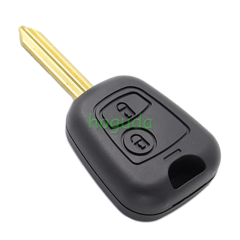 For Peugeot 2 button remote key blank With key blade (No Logo)
