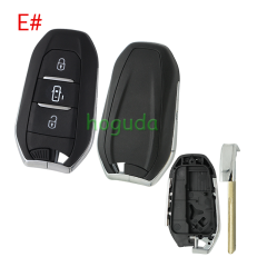 For Peugeot 3 button remote key blank with HU83 blade without logo.Please choose the button.