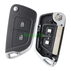 For Peugeot modified key 2/ 3 button remote key blank with 307 VA2 blade without battery place 0523 Please choose the button and key blade