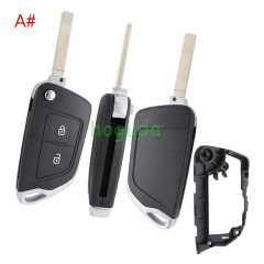 For Peugeot modified key 2/ 3 button remote key blank with 307 VA2 blade without battery place 0523 Please choose the button and key blade