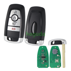 For Ford Mustang F-150 3+1 button Smart Key with 433.92MHz FSK NCF29A1 / HITAG PRO / 49CHIP FCC ID: M3N-A3C108397 IC: 7812-A3C108397 Part No.: PC3T-15K601-BB