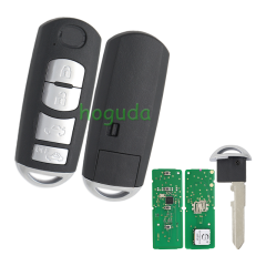 For Mazda 4 button Keyless Card Car Remote Control Key with ID49 chip 433MHz FCCID:SKE13E-02