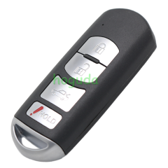 For Mazda 4 button smart remote key with 315MHZ 4D63 Chip FCC ID: KR55WK49383 P/N: 5WK49383A, 5WK49383E IC: 267T-5WK49383 Siemens VDO system