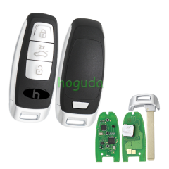 For KYDZ Audi A3 3 button keyless Remote key with NCF295XW 5D chip 434 MHZ NBGFS197 8Y0959754 3 button for AUDI 5D Hitag pro VAG MQB49 without UWB function