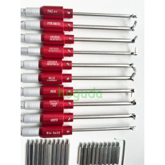 HONEST 10PCS Safety Blade Flag Stick Locksmith Tool quick opening tool lock pick set