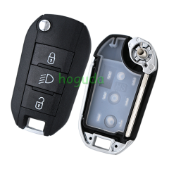 For Peugeot 3 button remote keys chip PCF 7941(TITAG2) 46 chip with HU83 blade 434MHZ HELLA 5FA010 353-20 CMIIT ID:2013DJ0113 9807343377 00